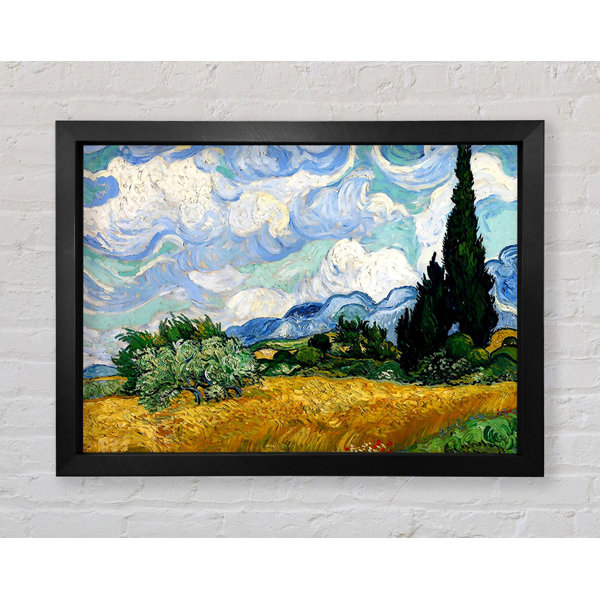 Bright Star Van Gogh Weizenfeld mit Zypressen von Vincent Van Gogh ...